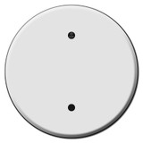 Round Ceiling Outlet Blank Switch Plate Covers for 3.25 Inch Boxes