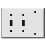 2-Toggle 1-Blank Switch Plate | Kyle Switch Plates