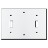 3 Gang 1 Toggle 2 Blank Switch Plate - White | Kyle Switch Plates