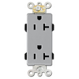 Gray Electrical Outlets for Grey Receptacle Cover Plates