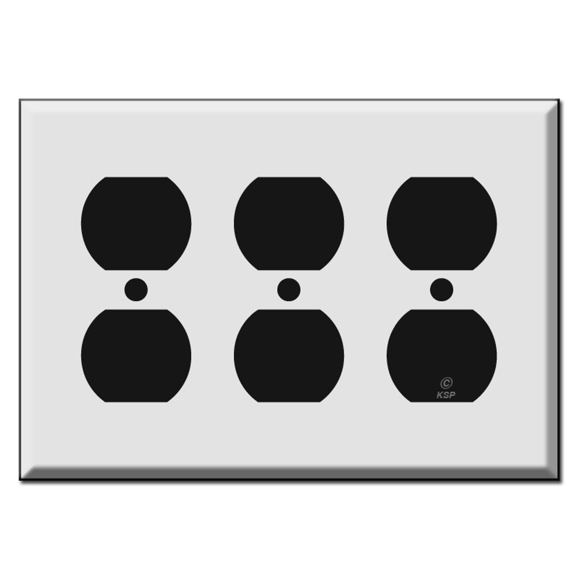 3 GFCI Decora Rocker Switch Plate Covers