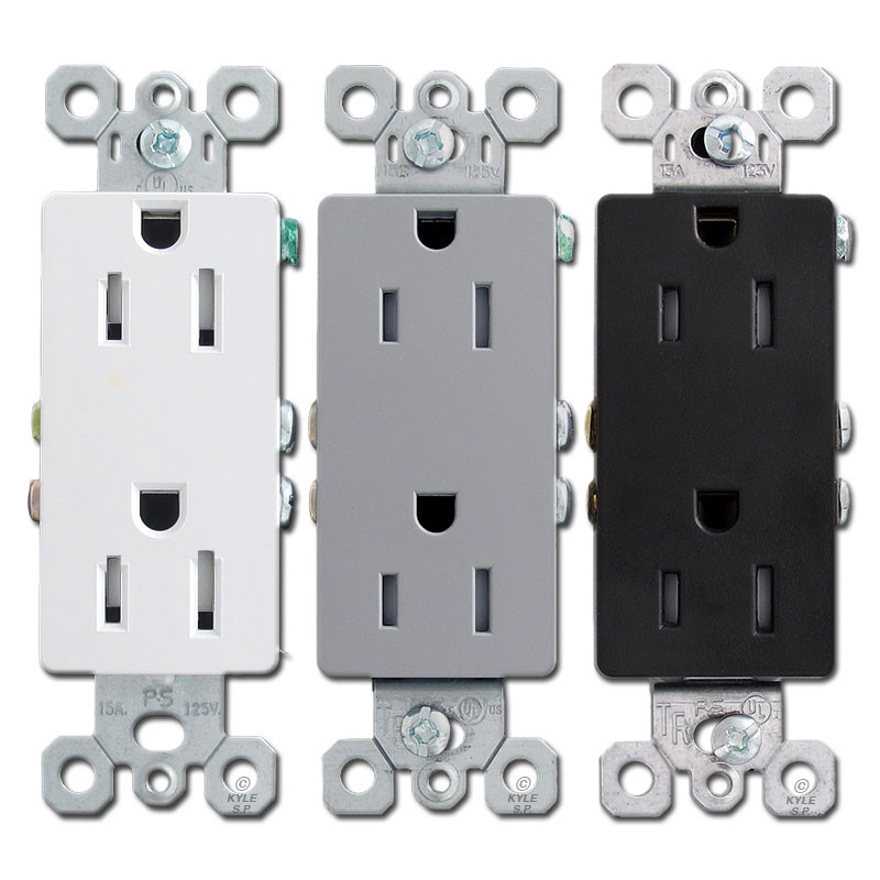 Decora Outlets & Block Receptacles - 15A/20A Modern Plugs