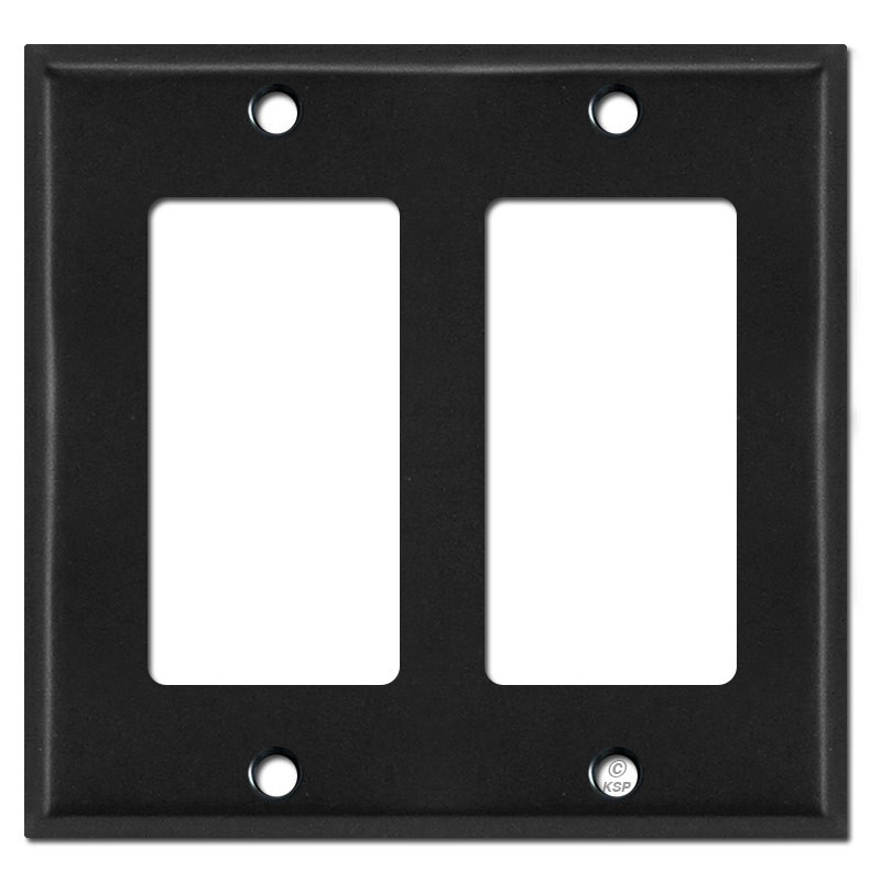 Black Switch Plates and Outlet Covers - Most Popular Sizes