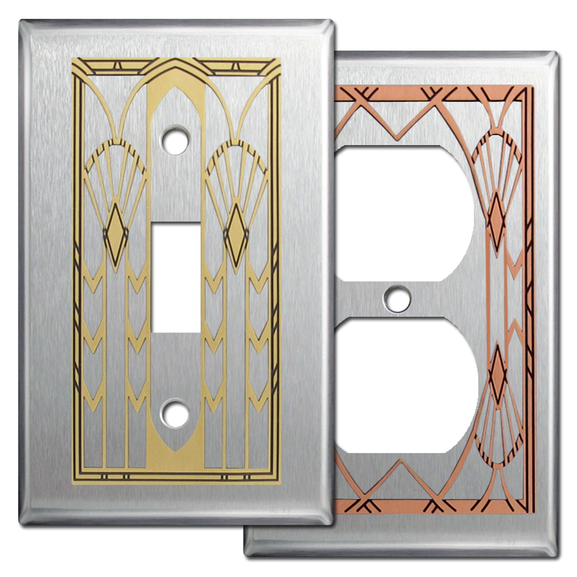 Art Deco Fan Switch Plates & Outlet Covers in 100 Sizes by Kyle Design