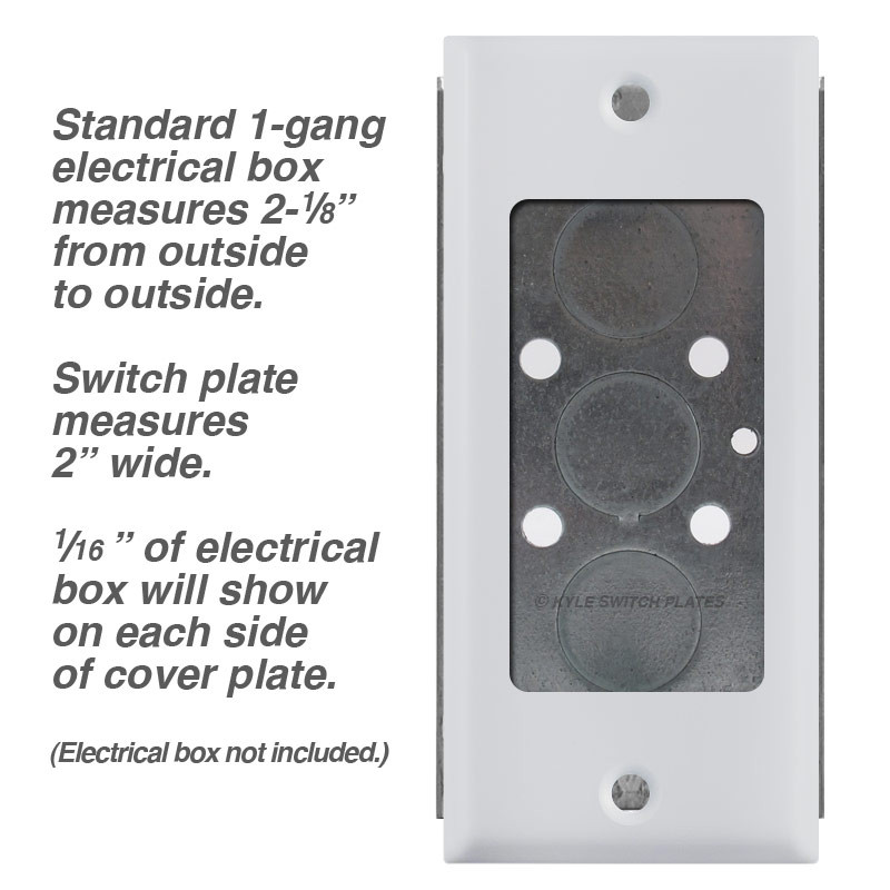 Narrow 2'' One GFI Decora Rocker Light Switch Plate Covers