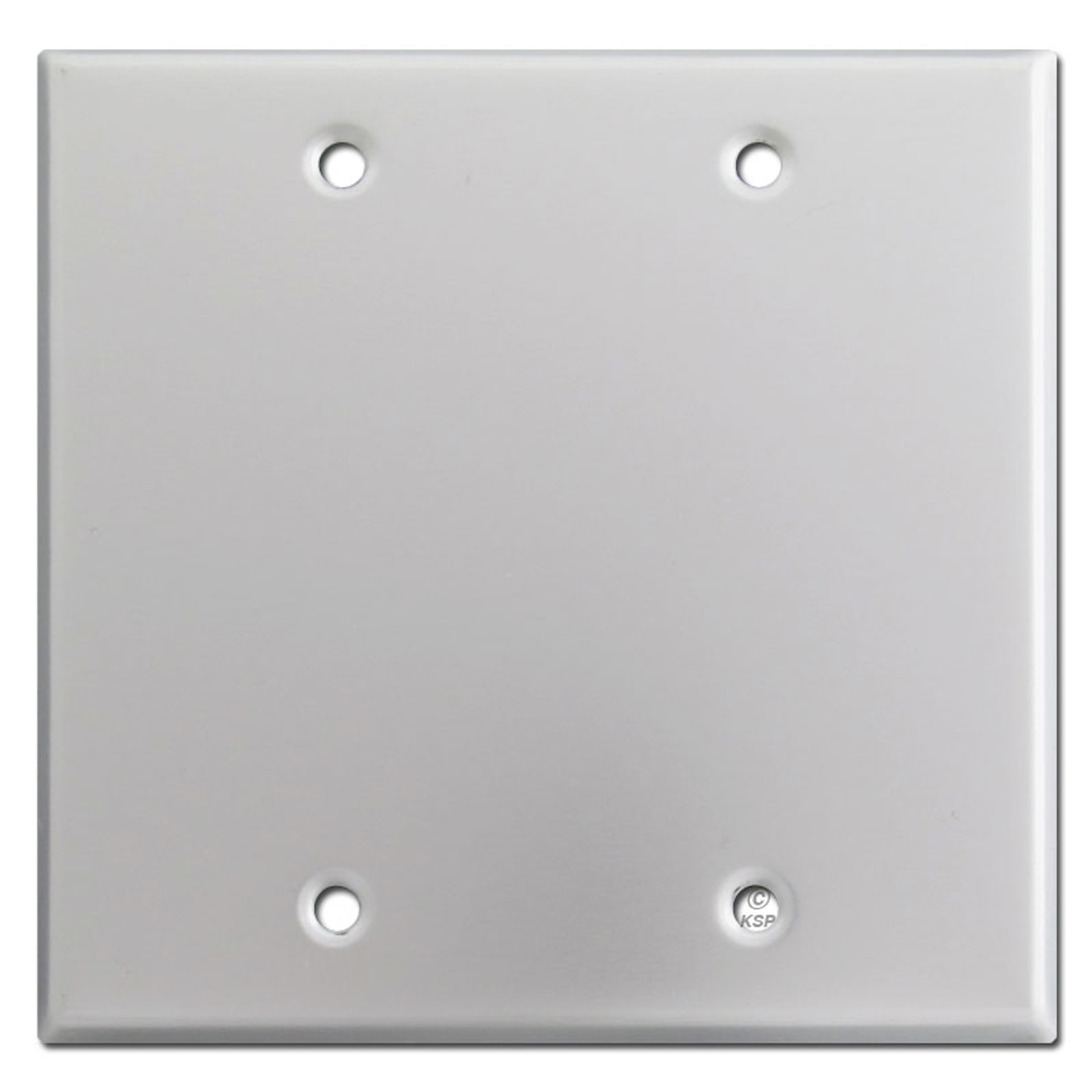 Brushed Satin Aluminum Blank Wall Switch Plates Made in USA