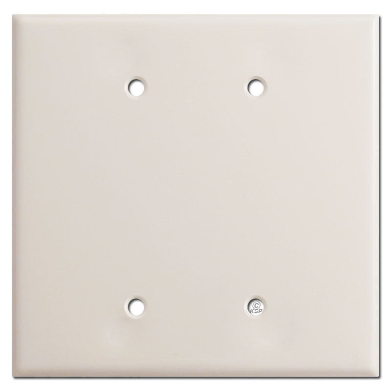 Oversized One Blank Wall Switch Plate Cover Light Almond
