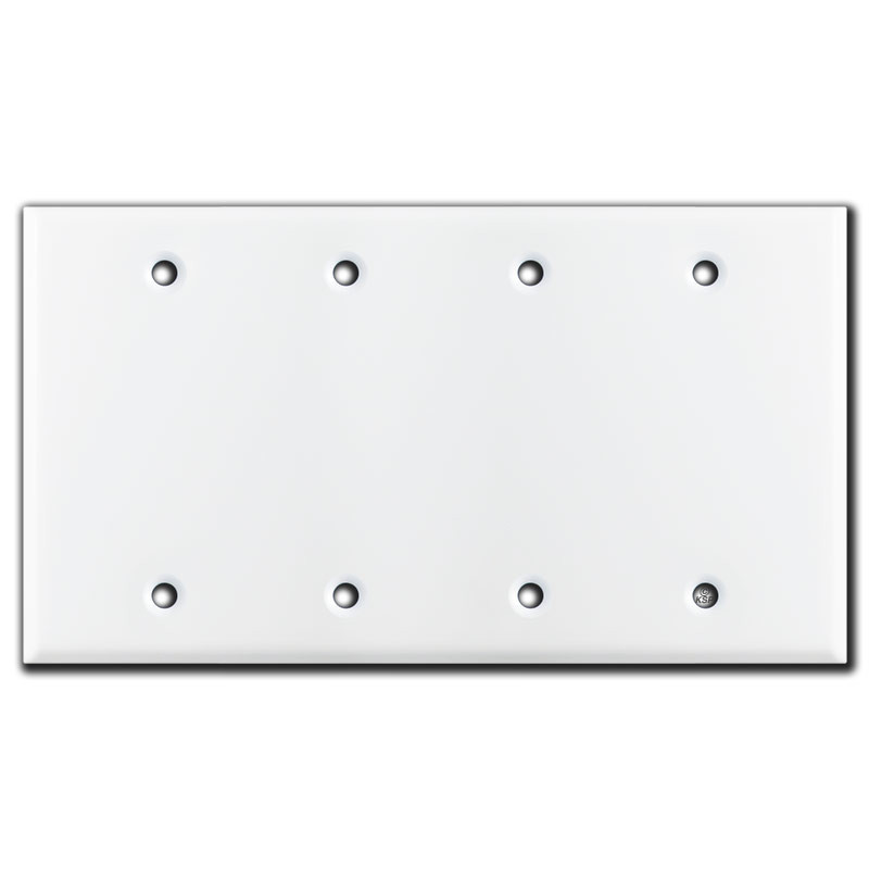 White blank electrical cover plates in 60 sizes kyle switch plates