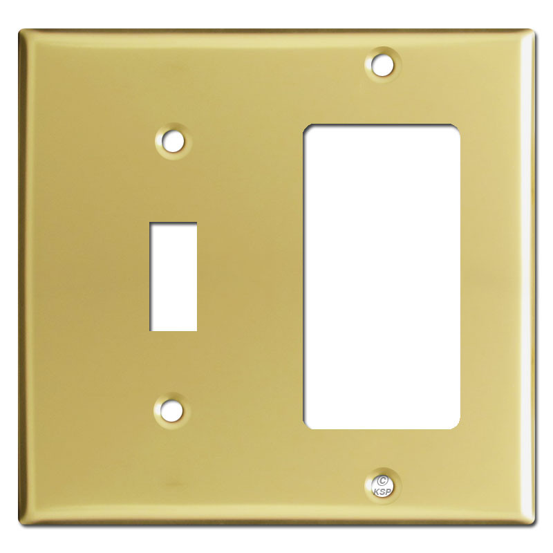 Polished Brass Combo Wall Plates