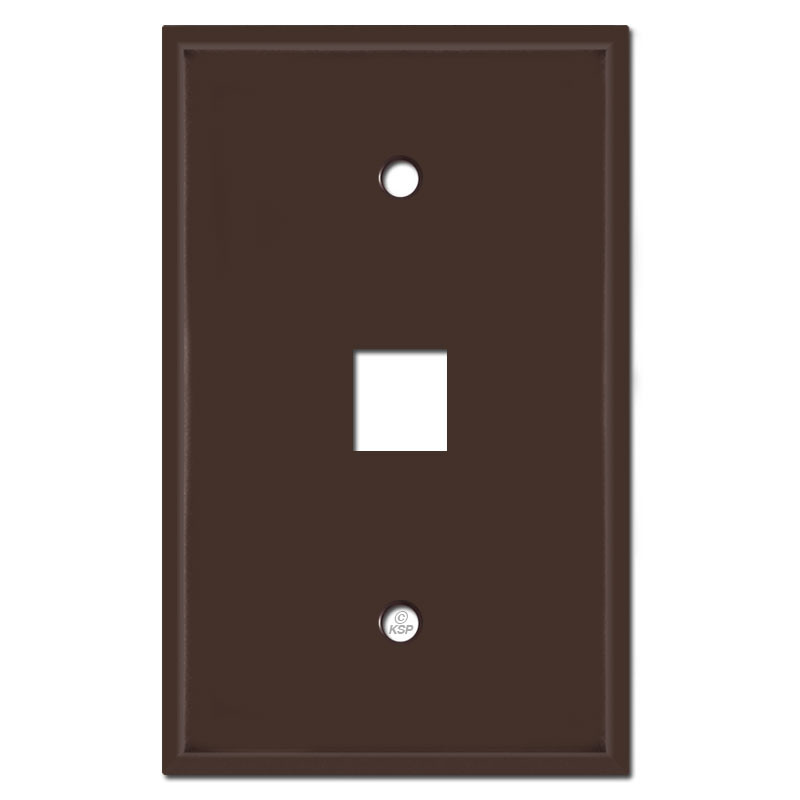 Single Phone Jack Wall Covers Black Kyle Switch Plates