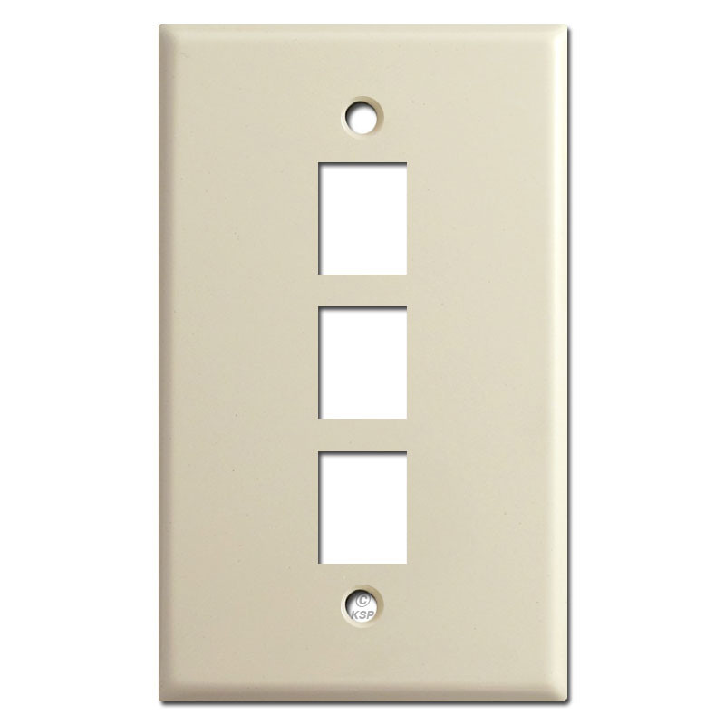 Triple Telephone Jack Switch Plate Ivory Kyle Switch Plates