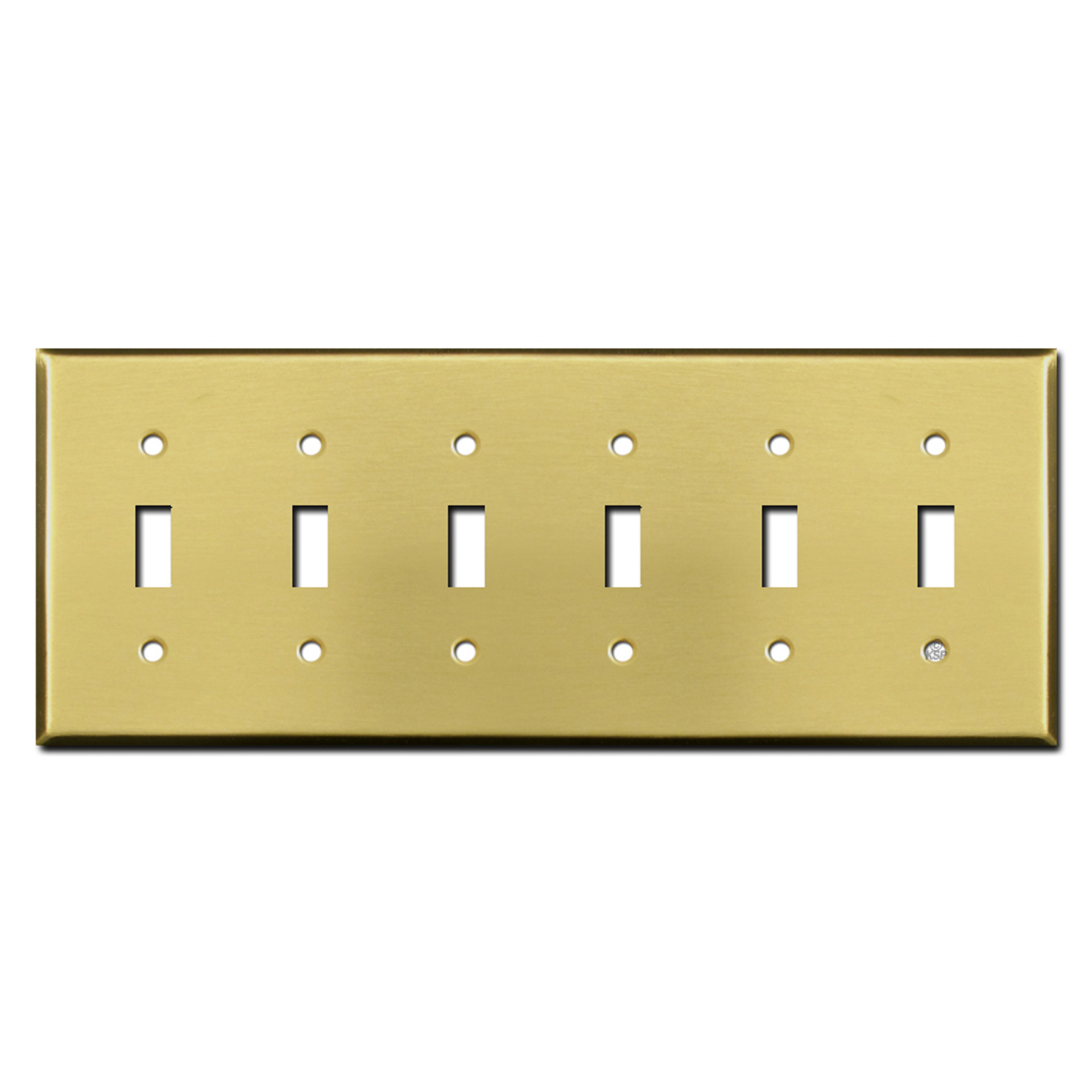 Double Toggle Switch Plate Satin Brass Kyle Switch Plates