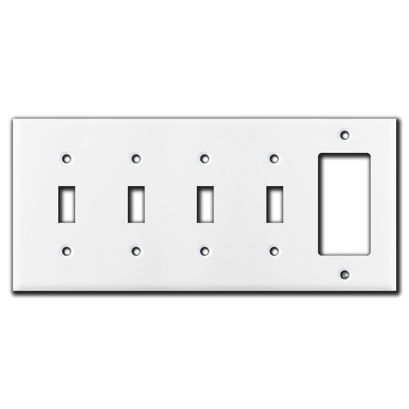 2 Toggle 1 Rocker Wall Plate White Kyle Switch Plates
