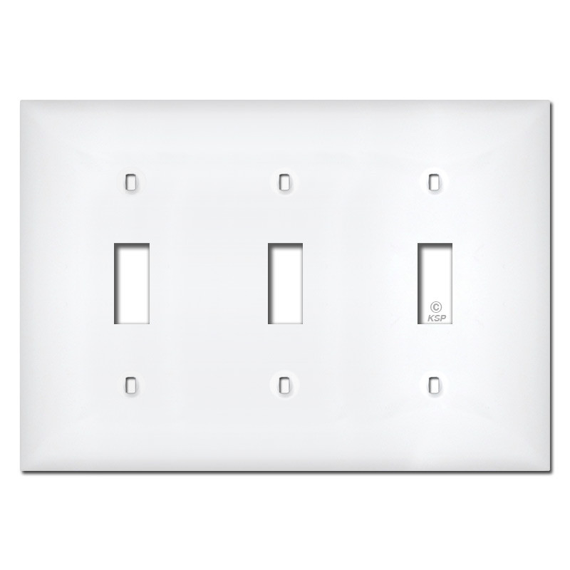 3 Toggle Wall Plates Gray Kyle Switch Plates