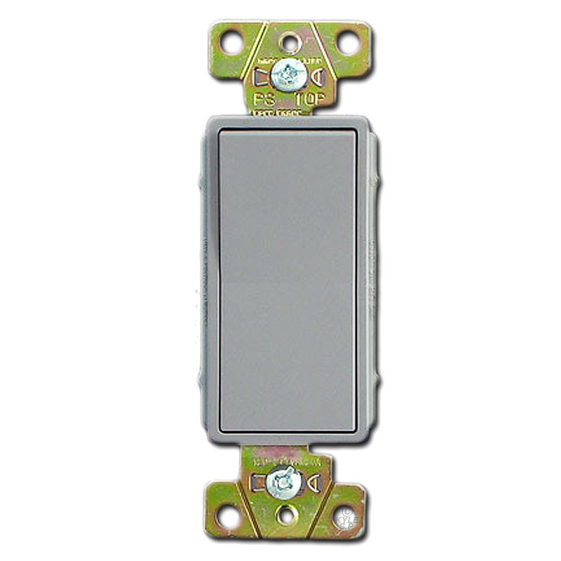 Gray Decora Rocker Switches for Grey Decor Light Switch Plates