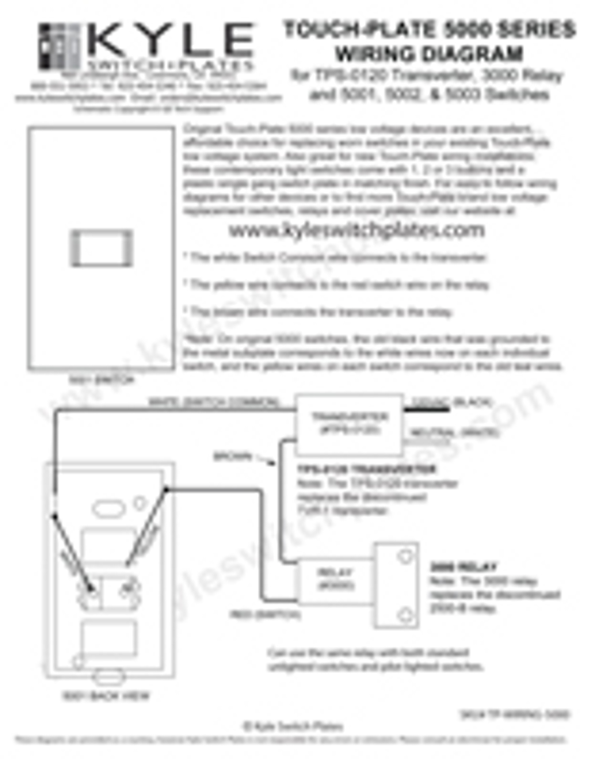 GE Low Voltage Light Switch & Relay Wiring Guide - Download