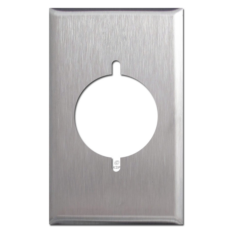 Oversized 2.12'' Range/Dryer Outlet Receptacle Cover Stainless Steel