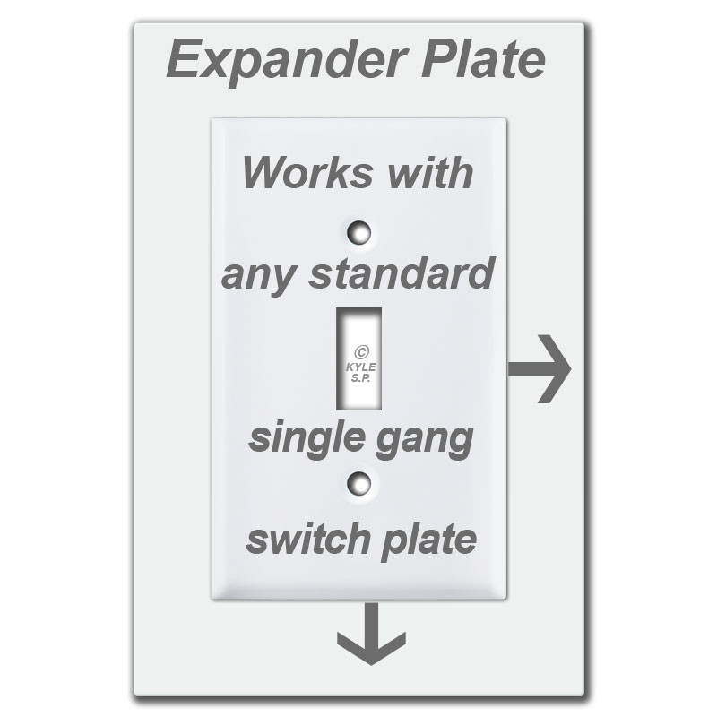 Oversized 6x4 Light Switch Plate Cover Expanders Kyle Switch Plates