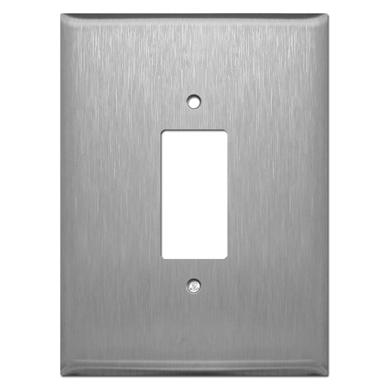 Jumbo Stainless Steel Wall Plates and Outlet Covers