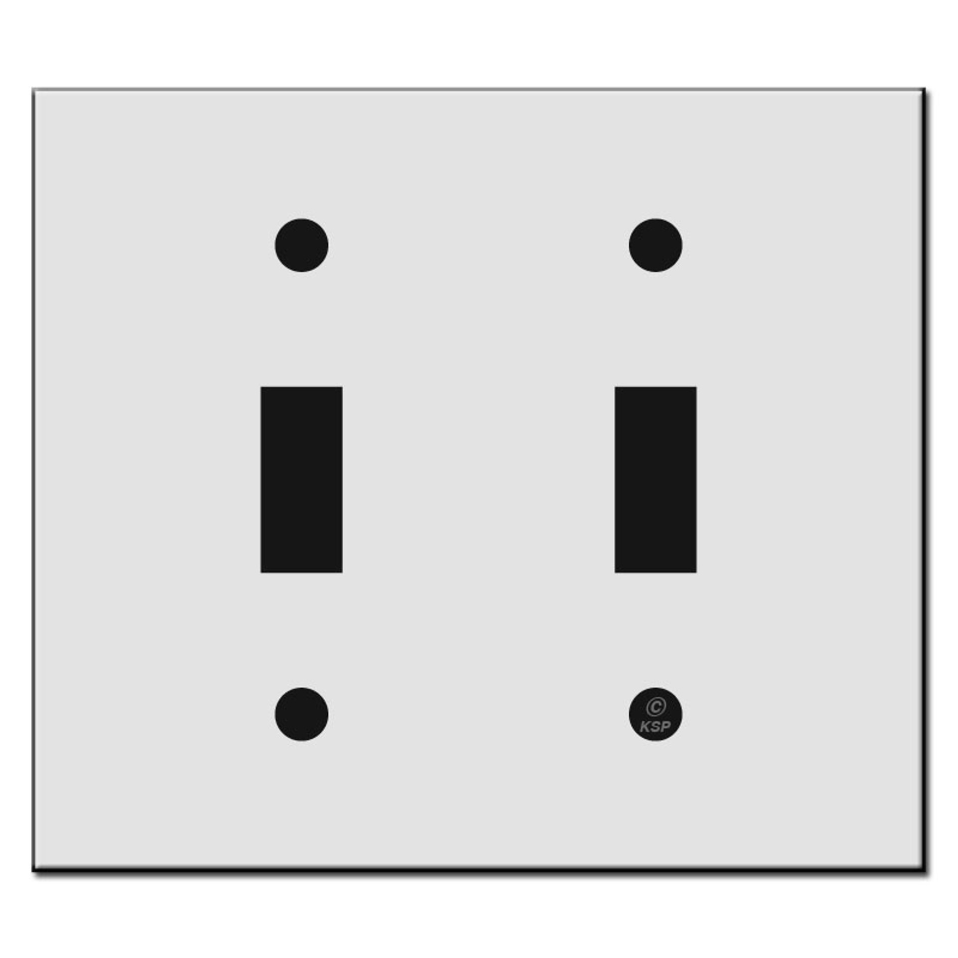 Narrow 2 Toggle Light Switch Wall Plates for Tight Spaces USA Made