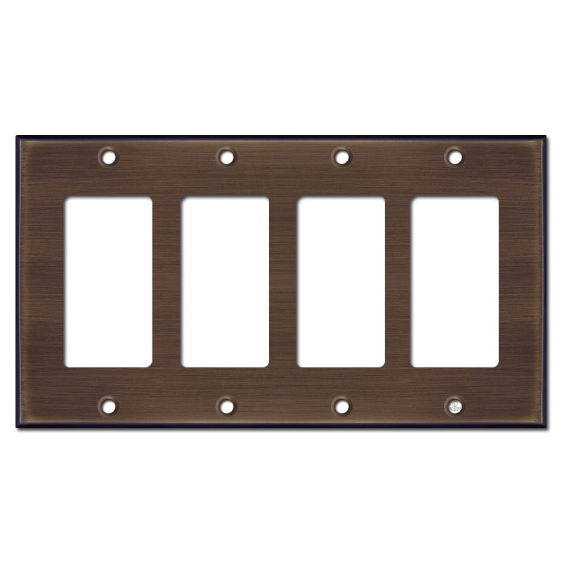 4 Decora Style Wall Plates Bronze Kyle Switch Plates