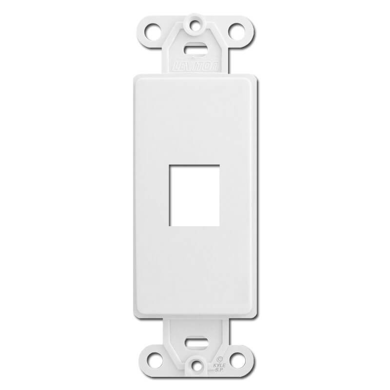 Leviton White 1 Port Frames for Modular Jack Adapters