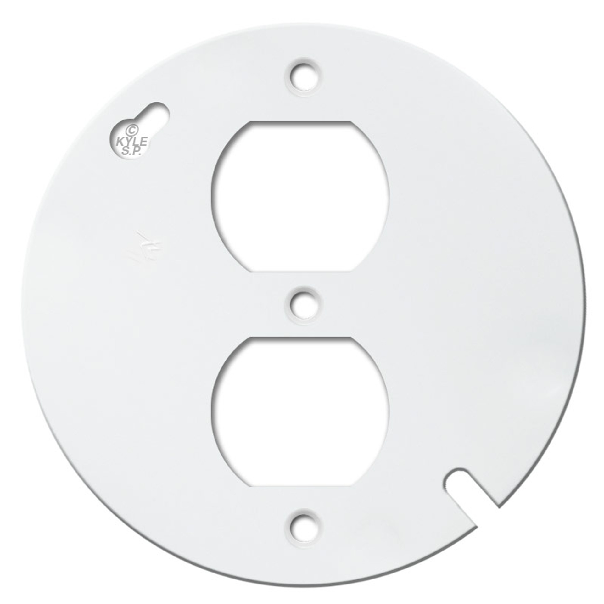 round duplex outlet wall switch plates