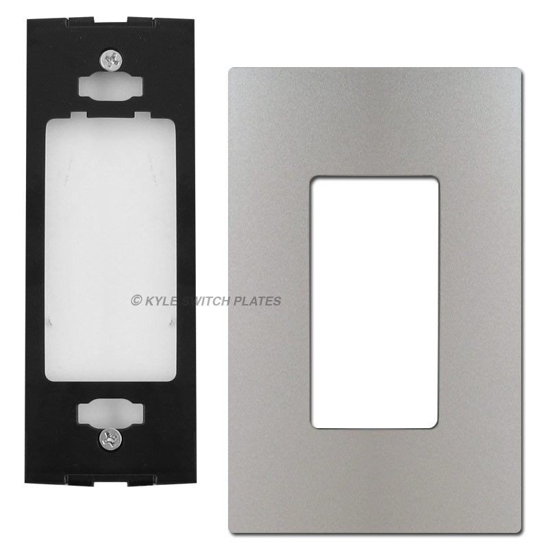 1 Decor Metallic Screwless Wall Plate Cover Legrand