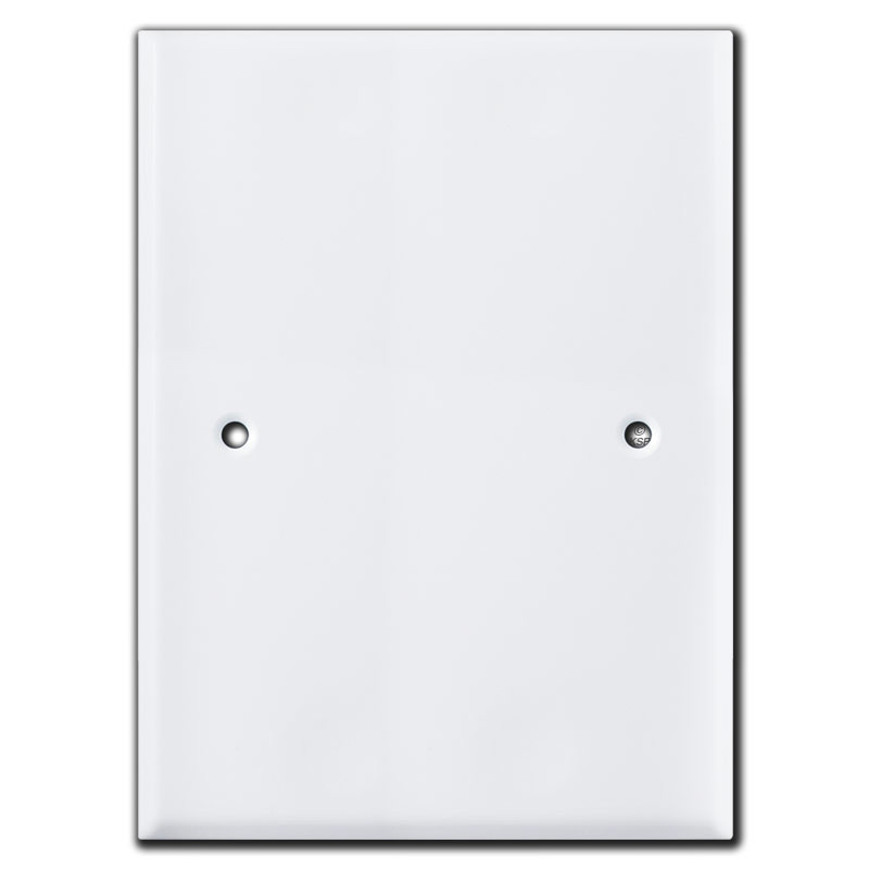 Jumbo 7.5'' x 5.5'' Blank Wall Plate Cover 3.75'' Screw Hole Set