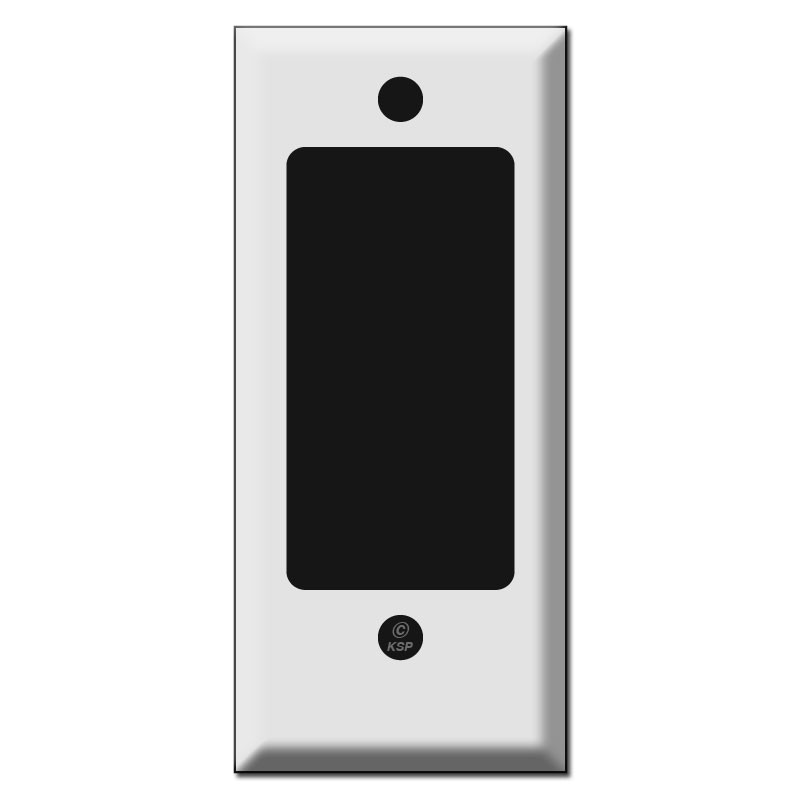 Short Flat Narrow Decor Rocker Wall Plate Cover 4'' X 2.12''