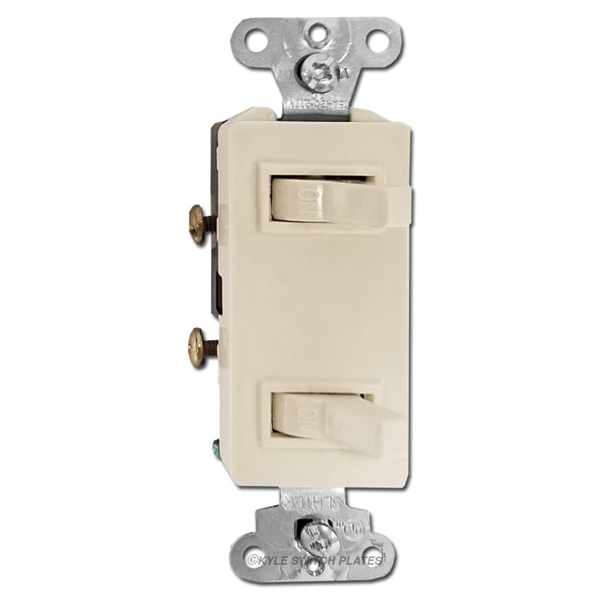 Leviton Duplex Horizontal Toggle Light Switches Single Pole 5224