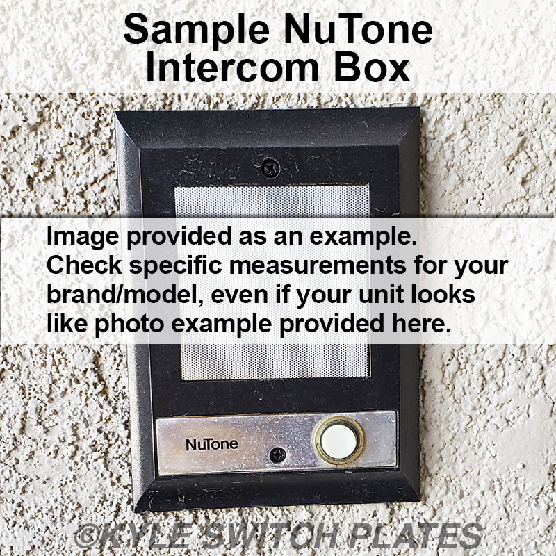 Door Speaker Box Cover for 6'' NuTone 4.5'' Screws