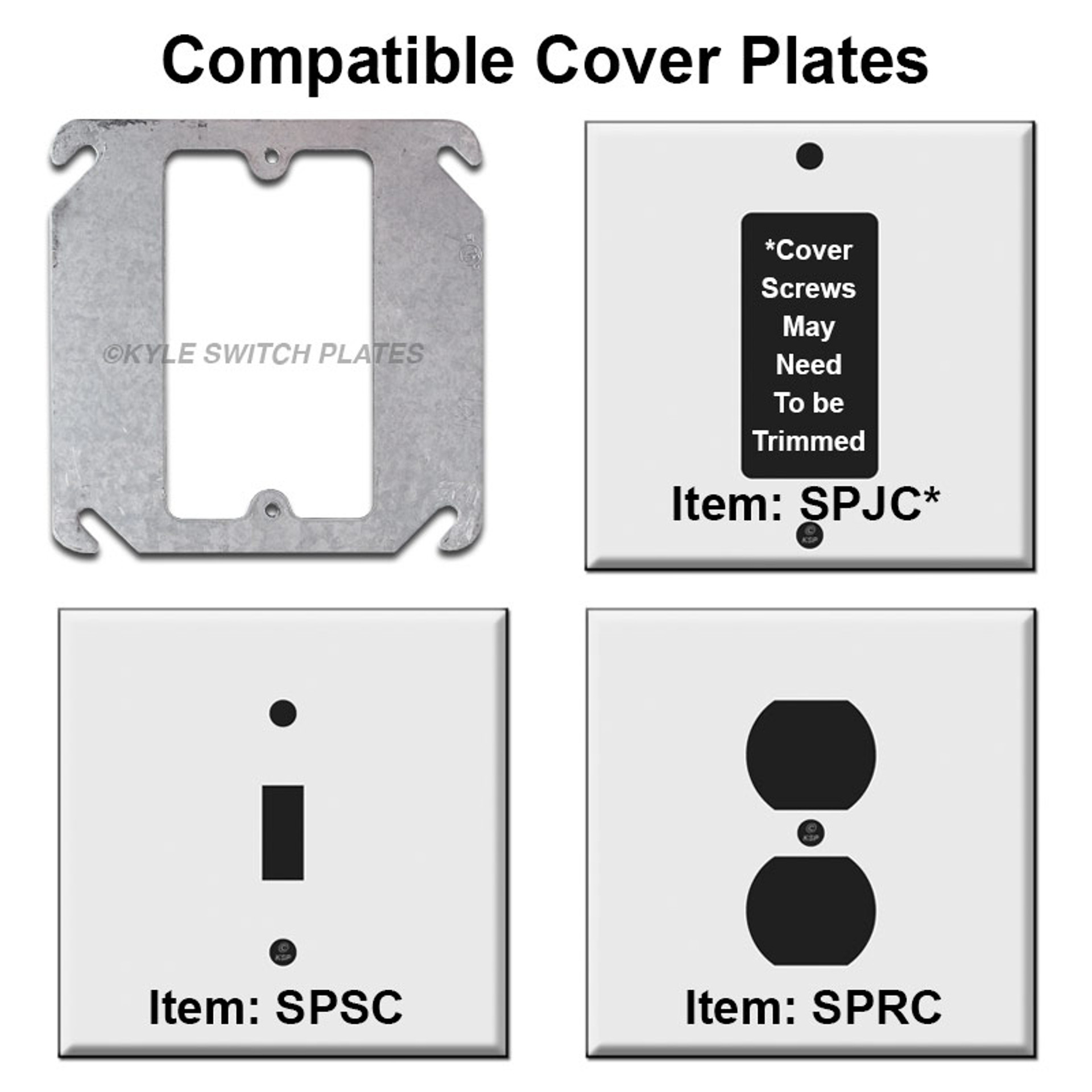 standard sizes of plaster rings