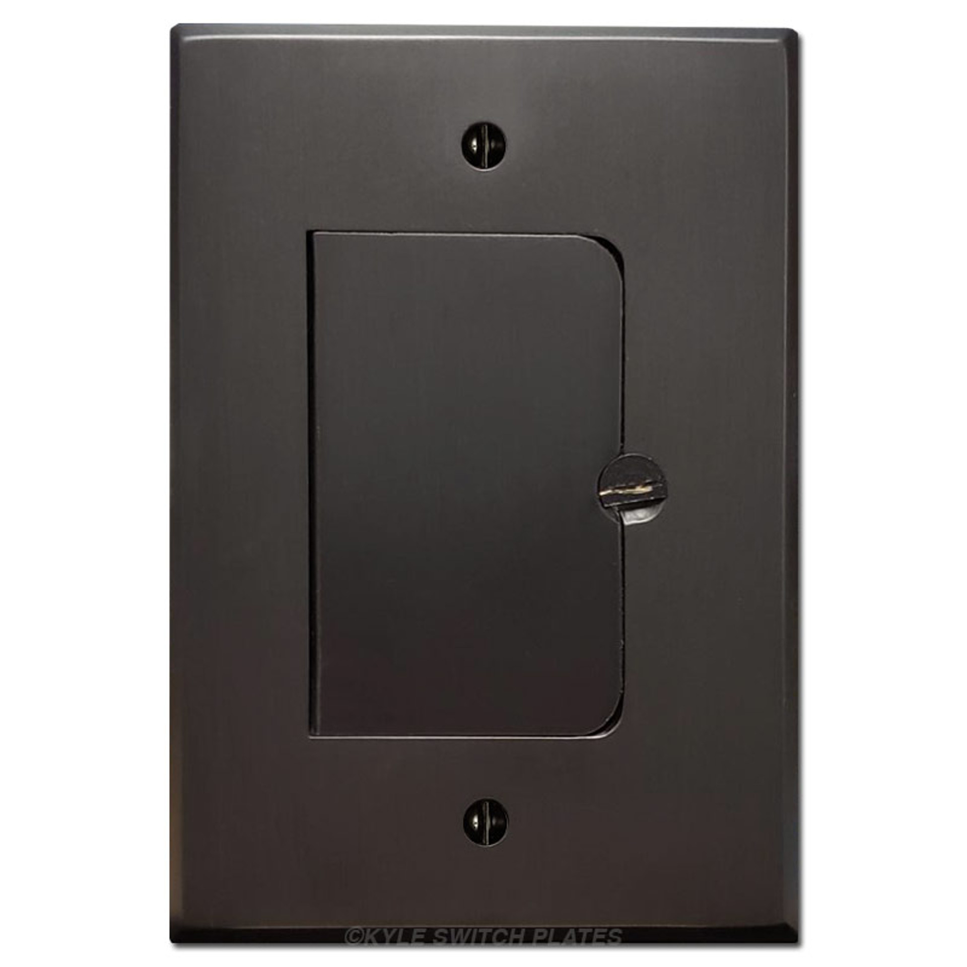 Floor Outlet Covers - Brass Single Receptacle Plate