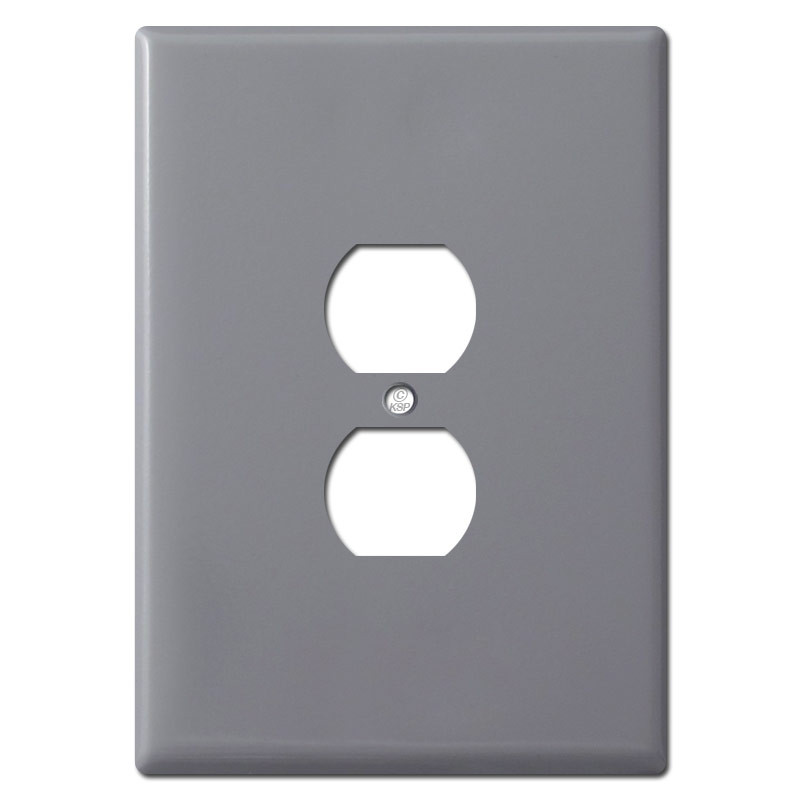 Gray Oversized Light Switch Covers Jumbo Wall Plates Made in USA