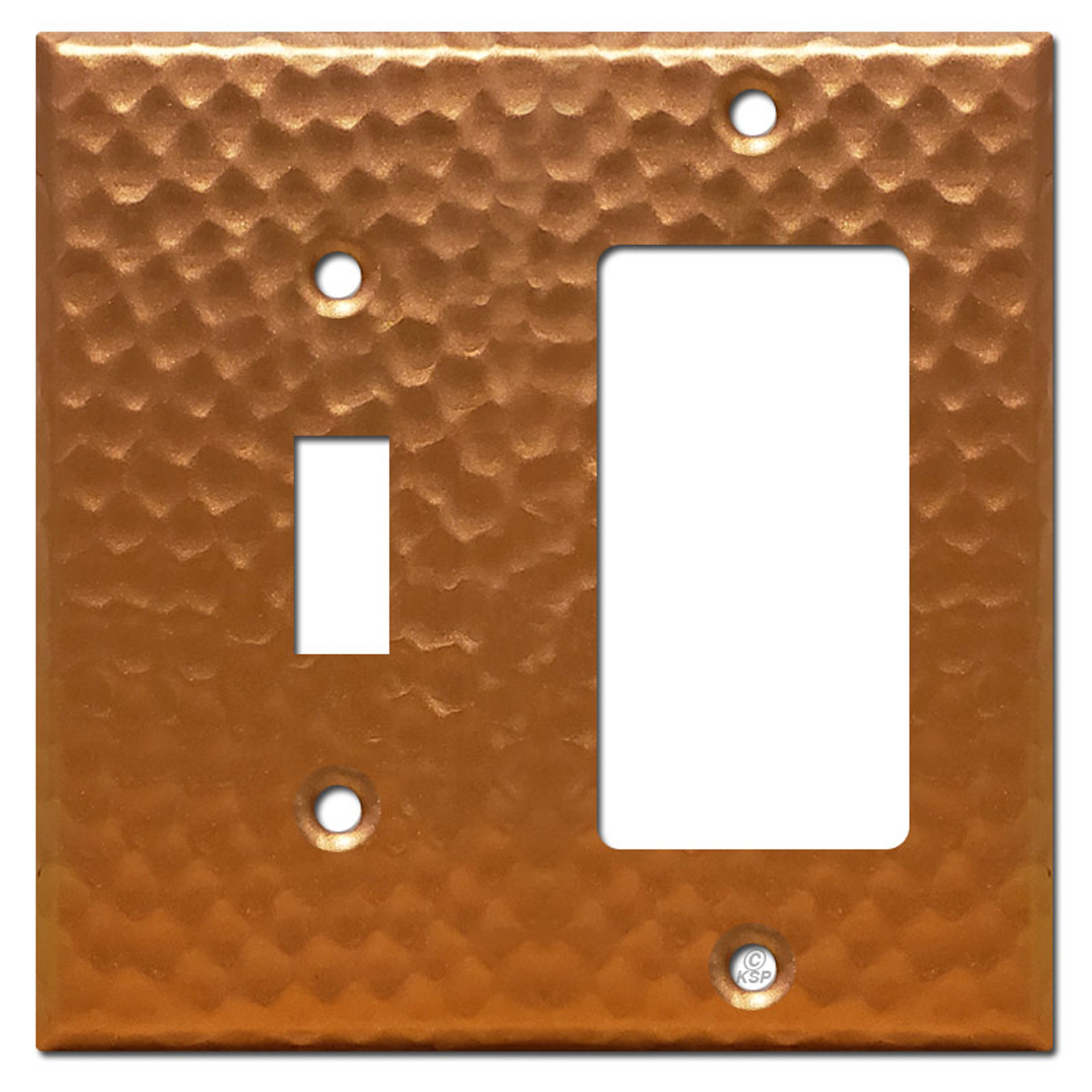 Copper Switch Plate Labels for Identifying Switches