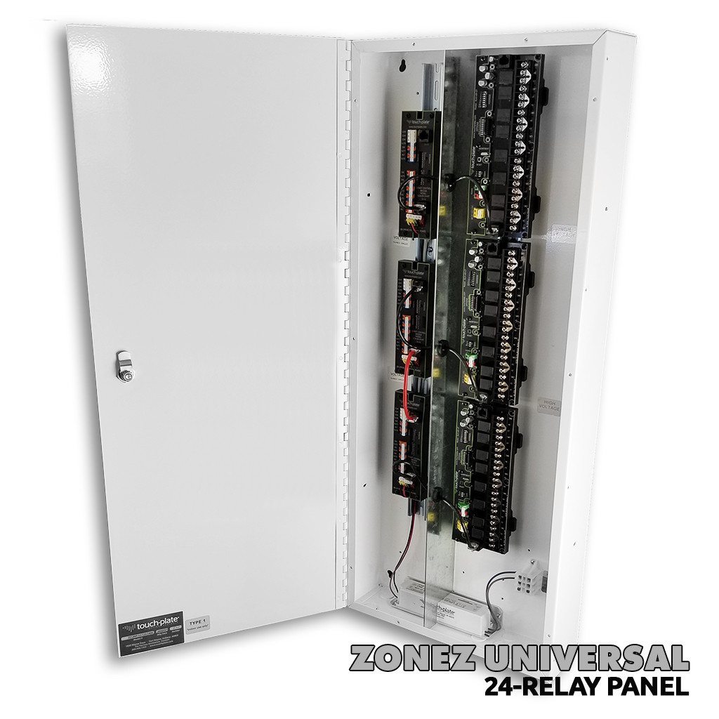 TouchPlate ZoneZ Universal 8 Relay Low Voltage Control Panels