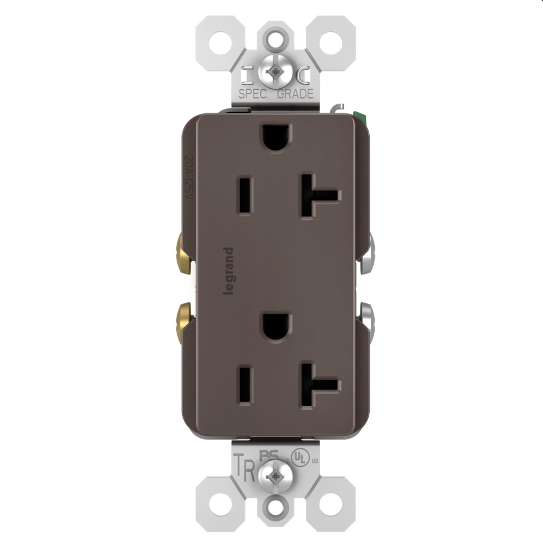 GFCI Night Light Outlet 15A TR ST Dark Bronze 1597NTLTRDBCC4