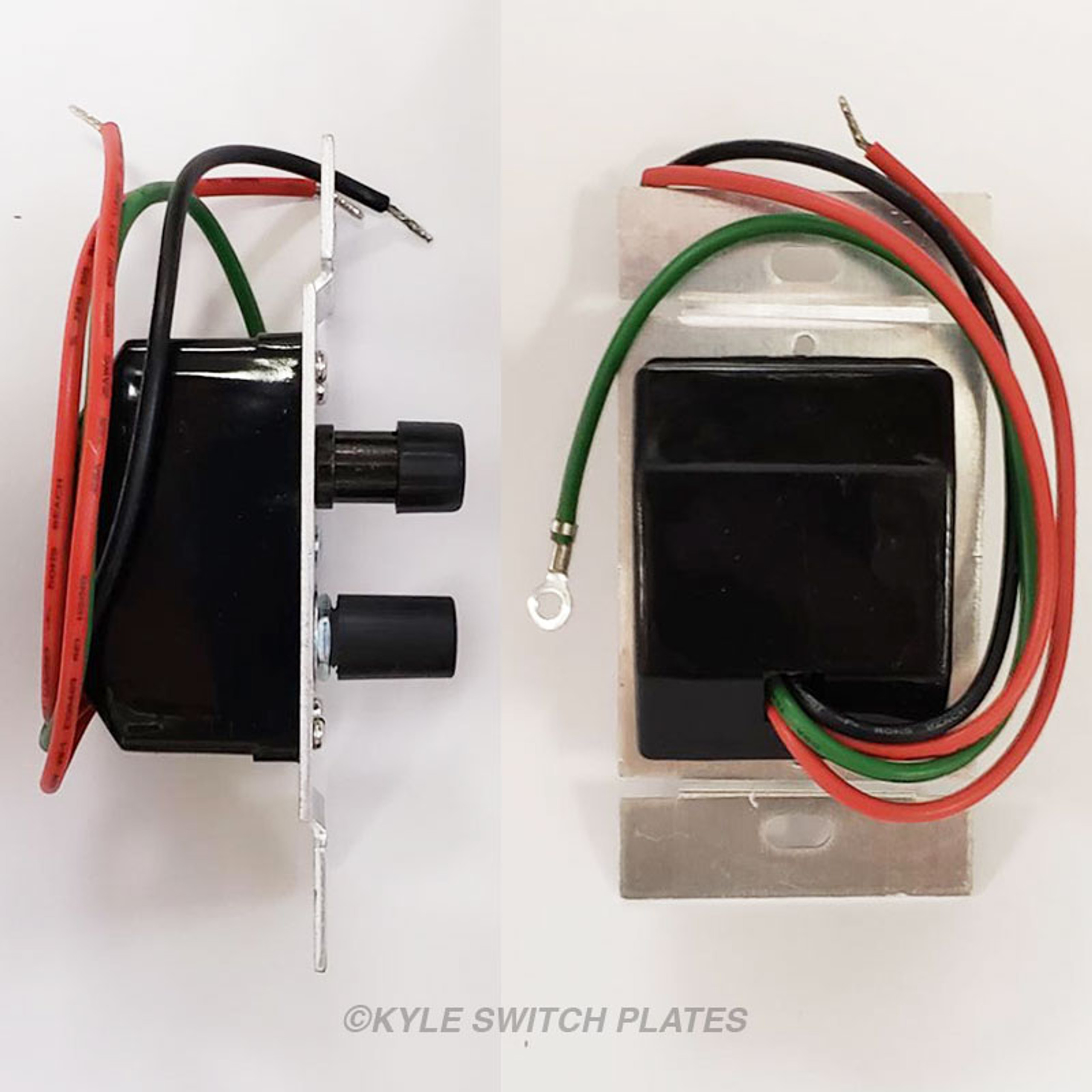 Push Button Dimmers 3 Way 300W Kyle Switch Plates