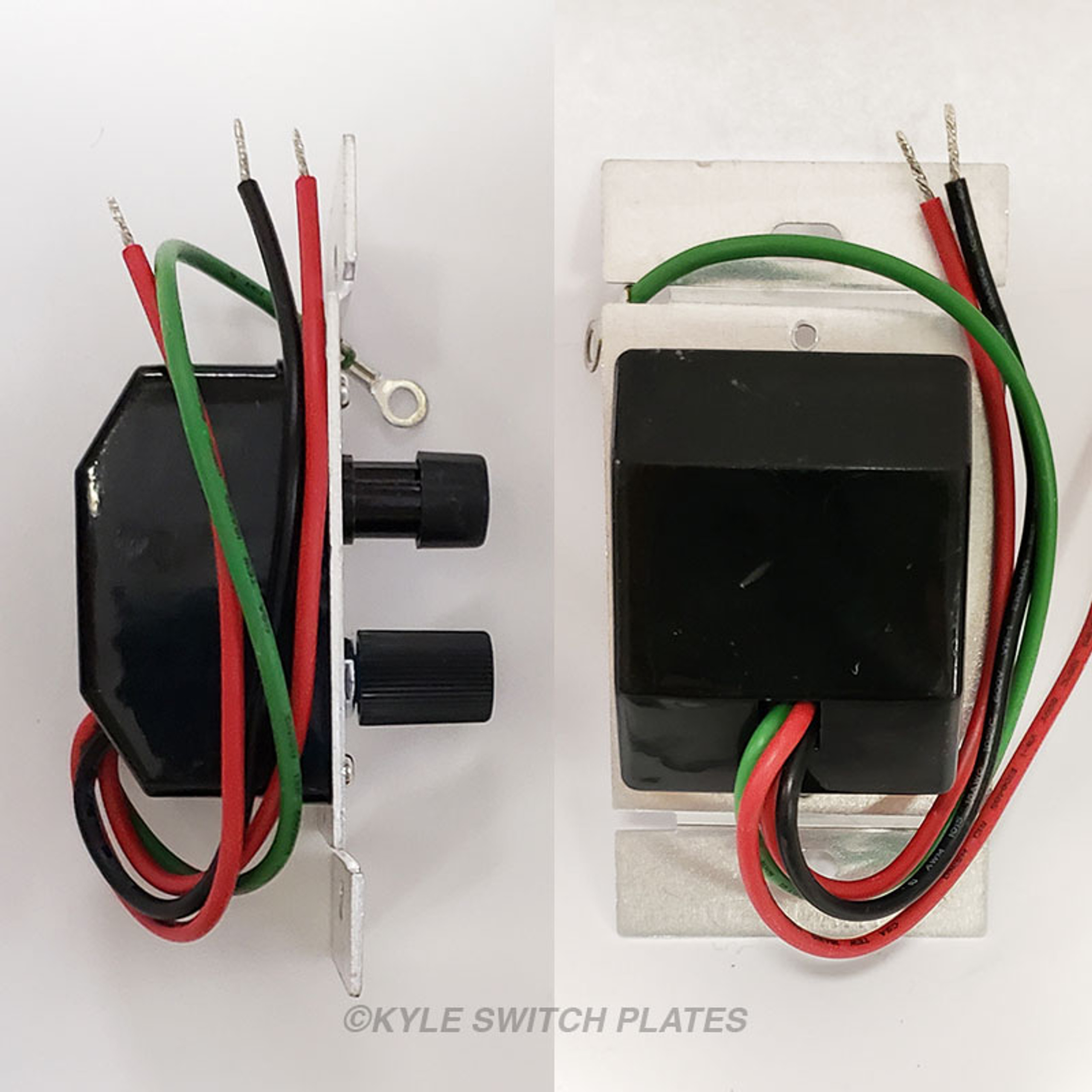 Black Push Button Dimmers 3 Way 600 Watt