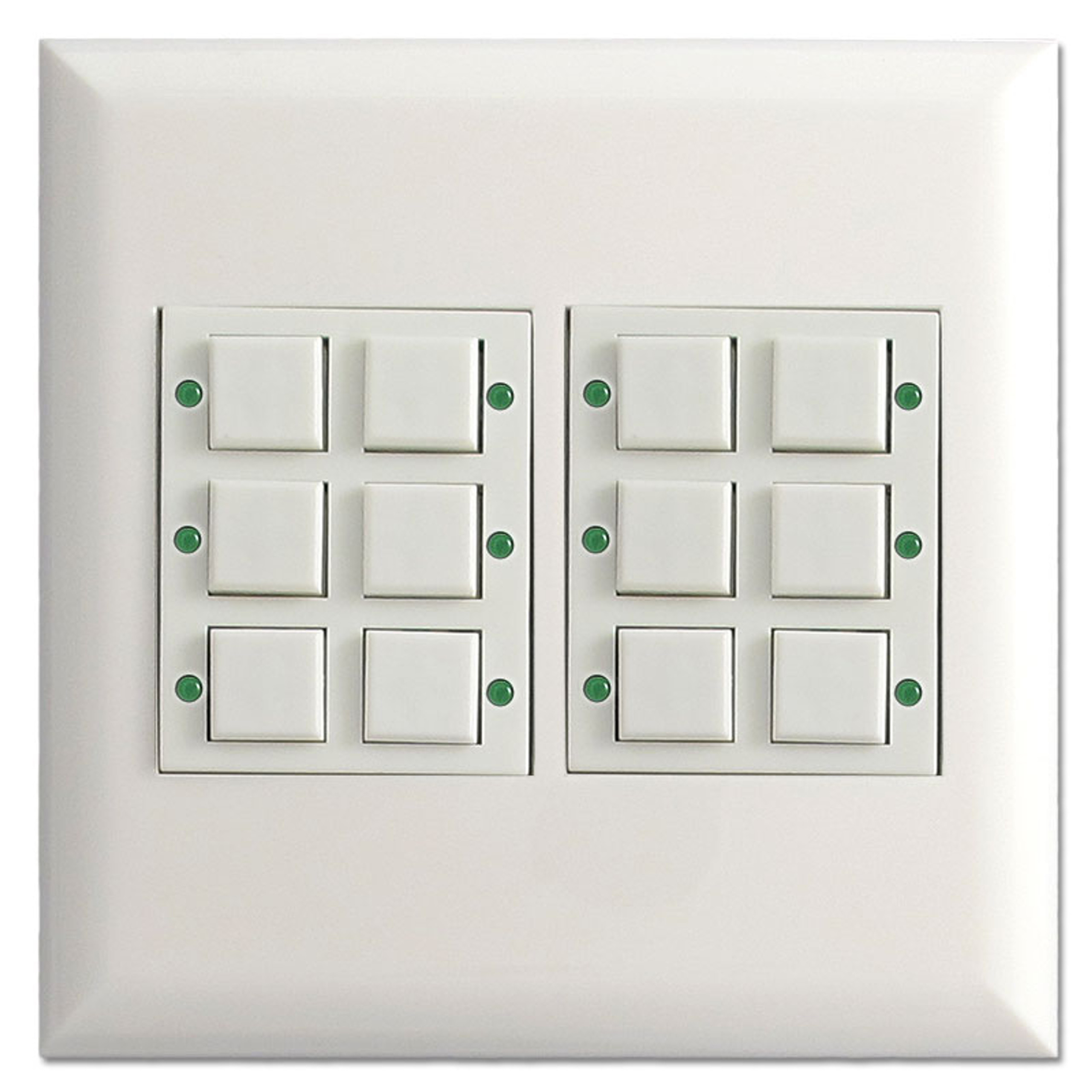Pilot LED Touch Plate Low Voltage Switch Classic 12 Button White