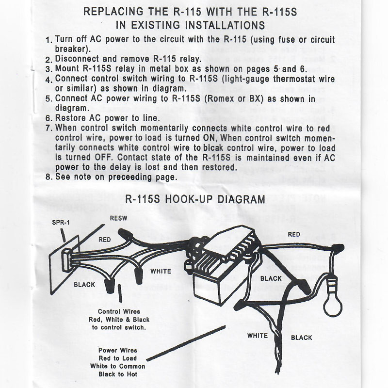 Remcon Relays Low Voltage Remote Control R115S Relay Switches