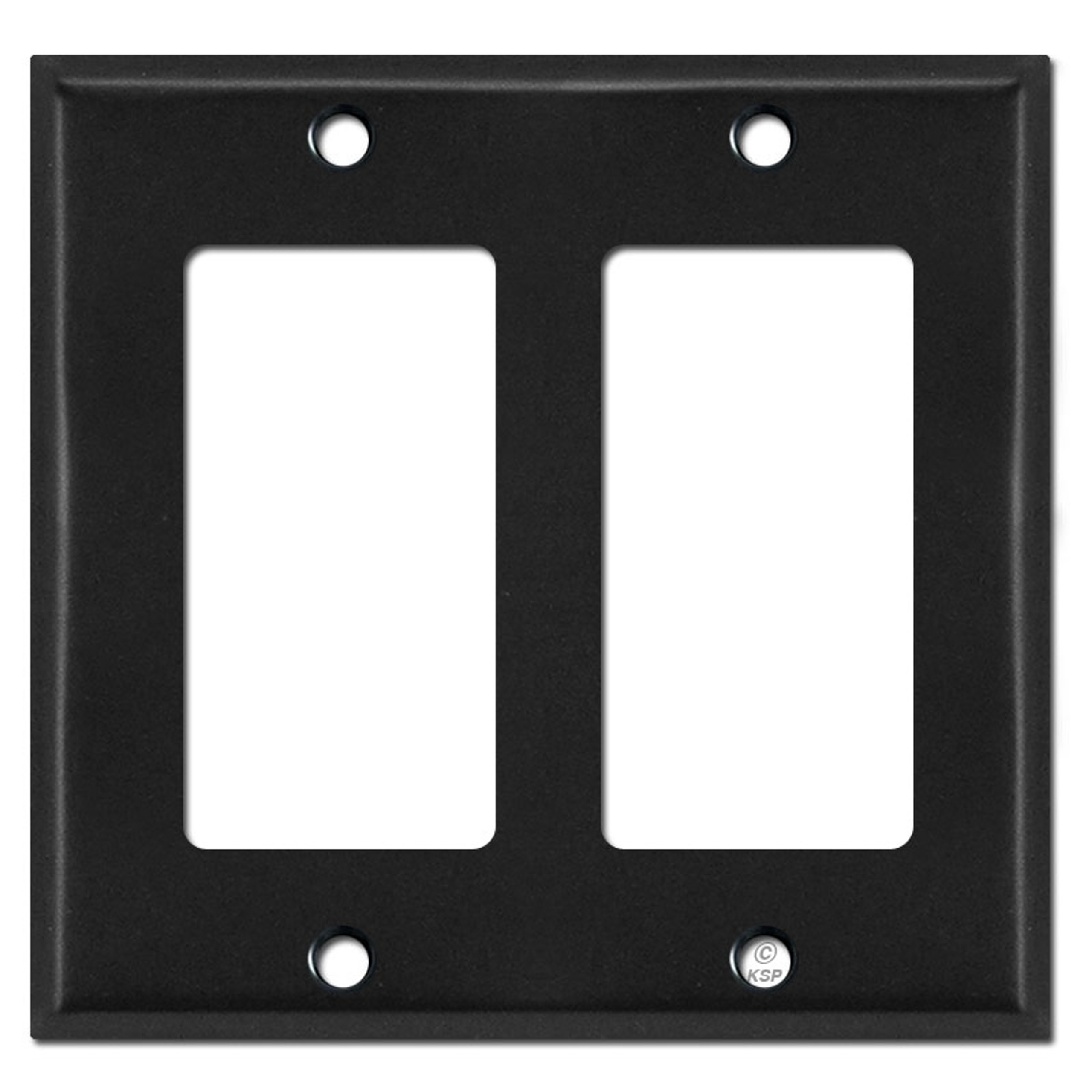 Oversized 2 Decora Rocker Switch Plate Cover Gray