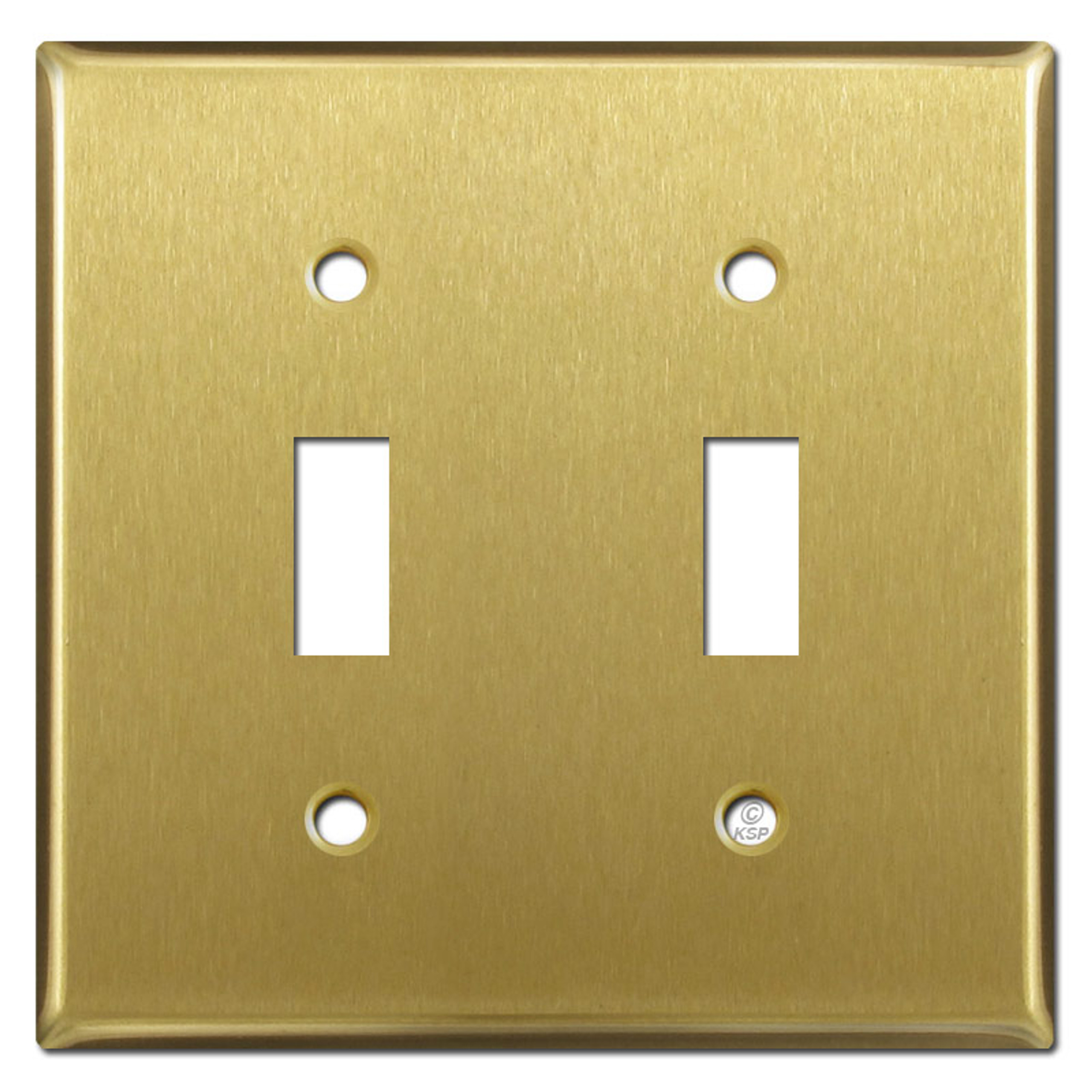 One Electrical Plug Plate Covers Satin Brass Kyle Switch Plates 8677