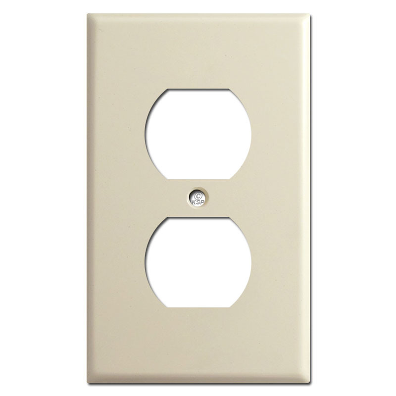 1 Duplex Outlet Receptacle Cover Plate Gray