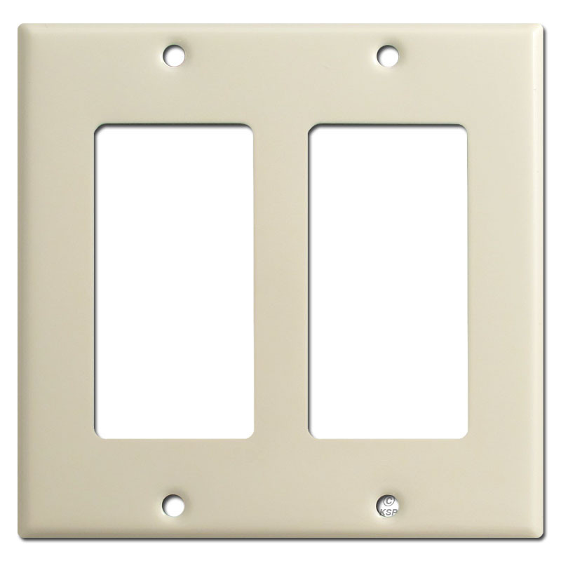 Ivory Decora GFCI Rocker Wall Plate Covers