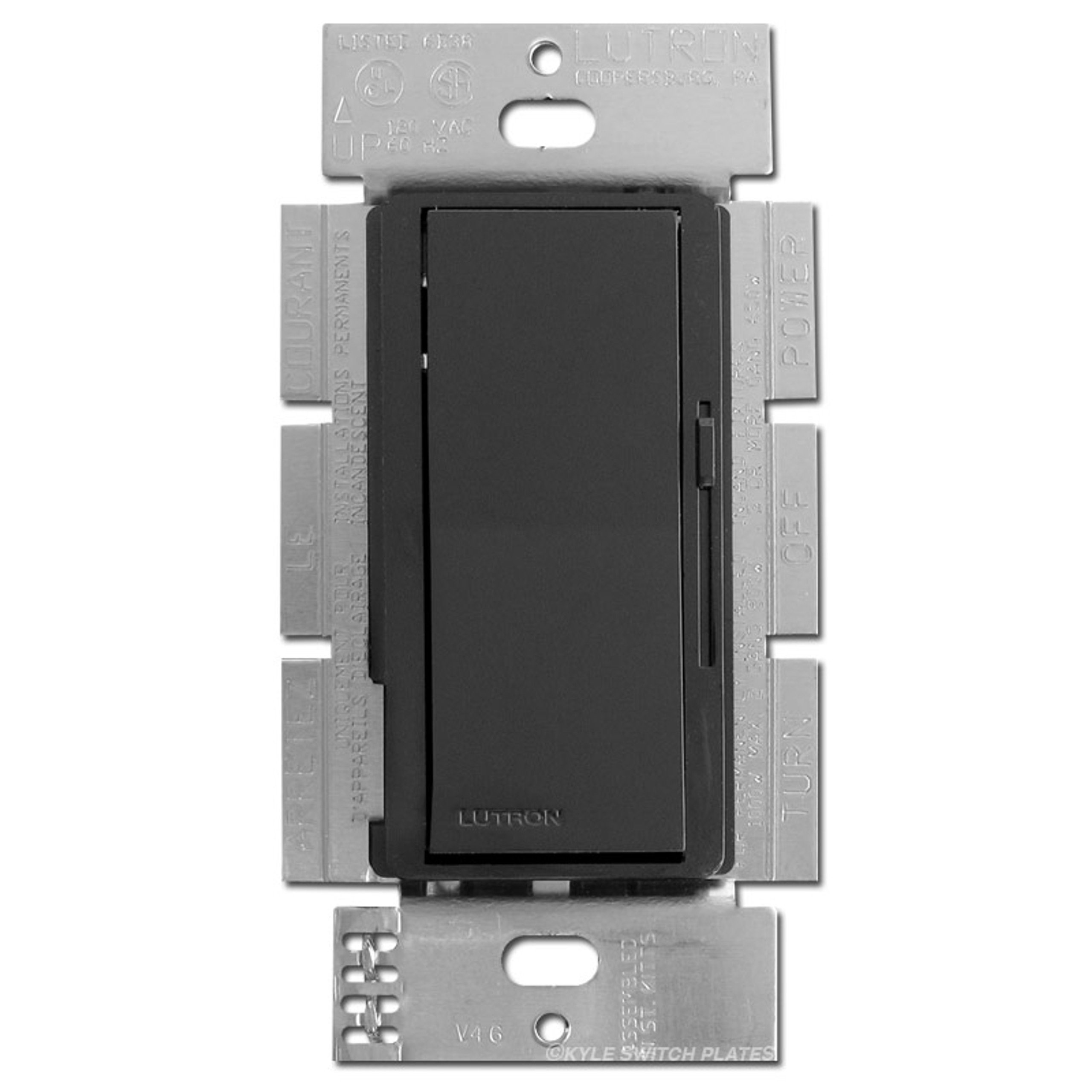 Black Light Dimmers for Electrical Switch Plates