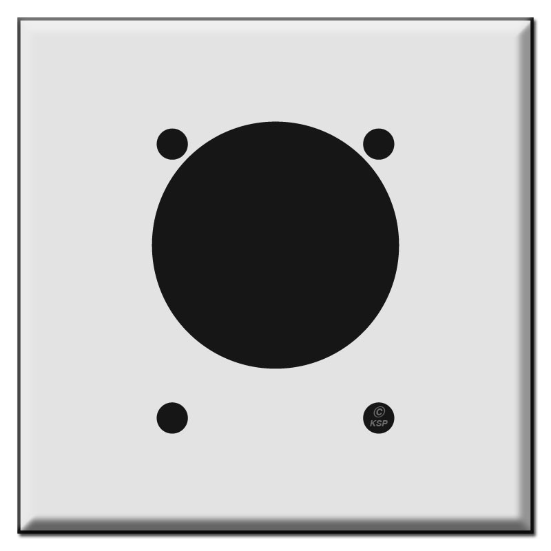 30 50 60 High Amp Outlet Cover Plate for 2.48'' Diameter Plug