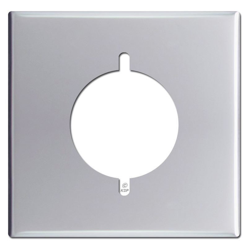 30A or 50A 2.125'' Dryer or Range Outlet Cover Plates Stainless