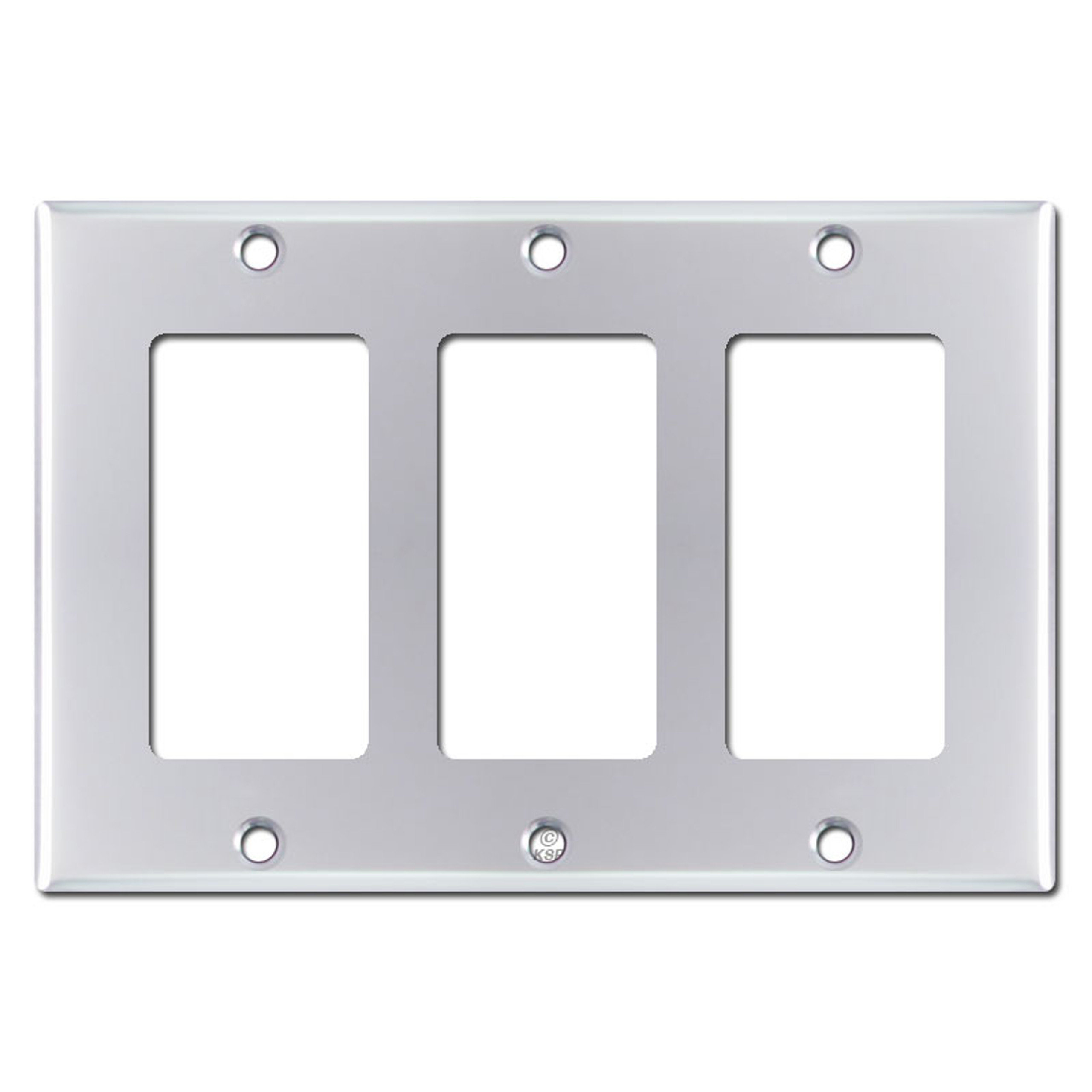 Double Rocker Switch Plate Cover Polished Chrome push-rod-suspension-rocker-assemblies